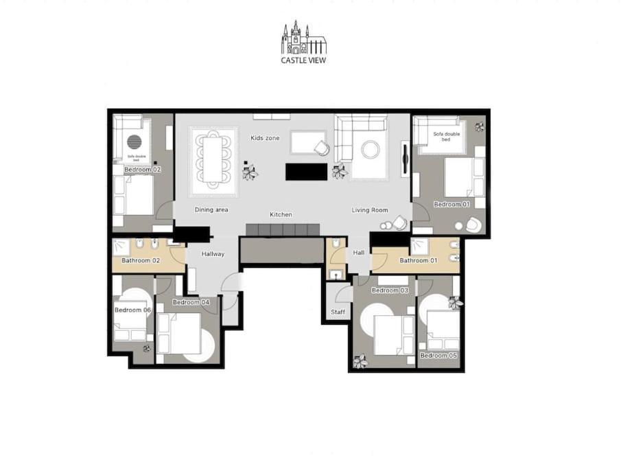 6br Castle V!ews A/c Luxury Dolce Prague